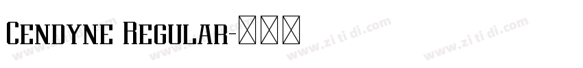 Cendyne Regular字体转换